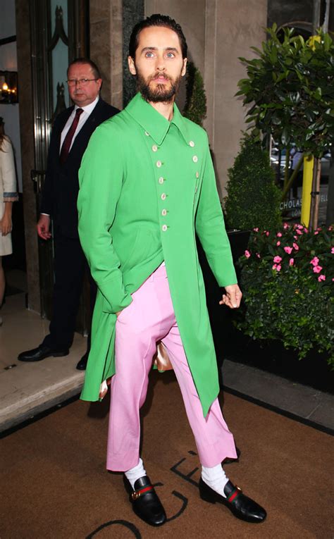 This is love: Jared Leto and a green cloak Gucci